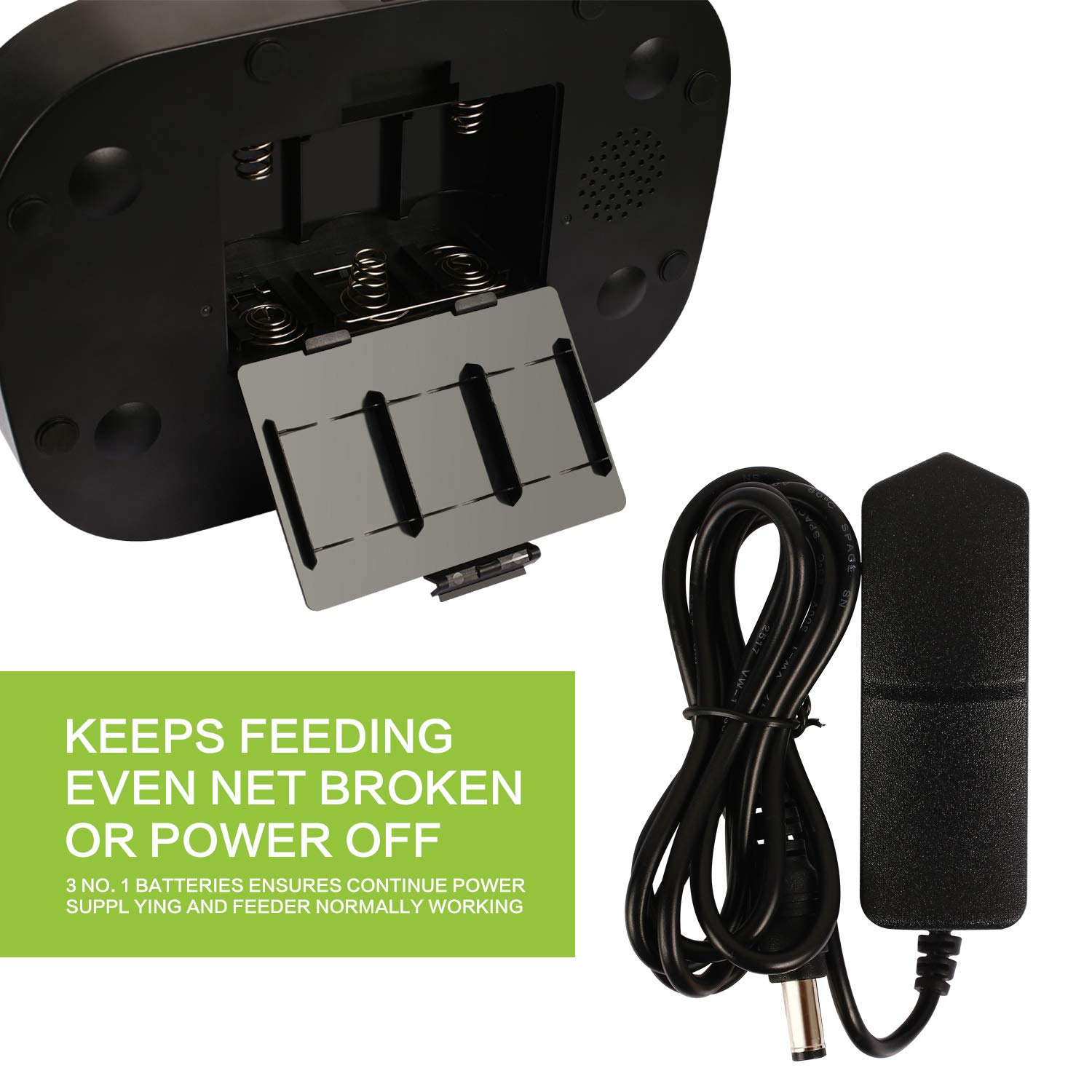 Pecute Automatic Pet Feeder 4.5L Food Dispenser for Dogs,Cats & Small Animals -Portion Control & Voice Recording,Timer Programmable Up to 9 Meals a Day