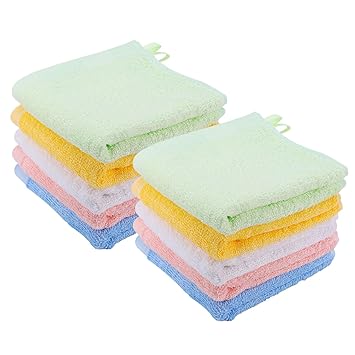 bamboo baby washcloths hypoallergenic 2 layer ultra soft absorbent bamboo towel