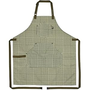 HexClad Eco Modern Chef Apron for Cooking and Grilling, Professional HexTwill Fabric Aprons with Pockets
