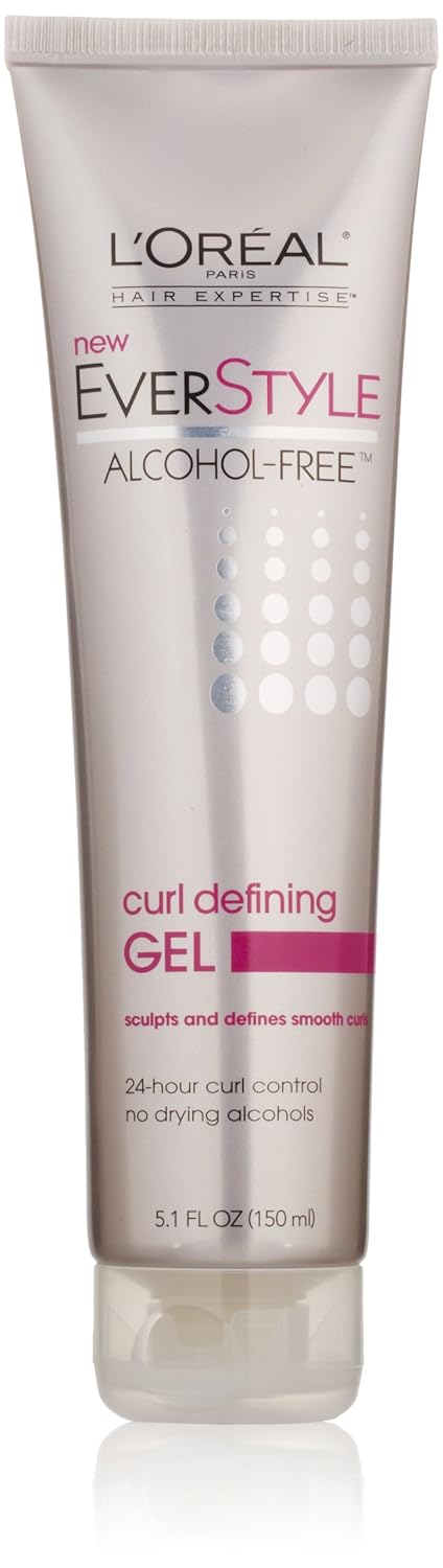 L'Oreal Paris EverStyle Curl Defining Gel, Alcohol-Free, 5.1 Fluid Ounce