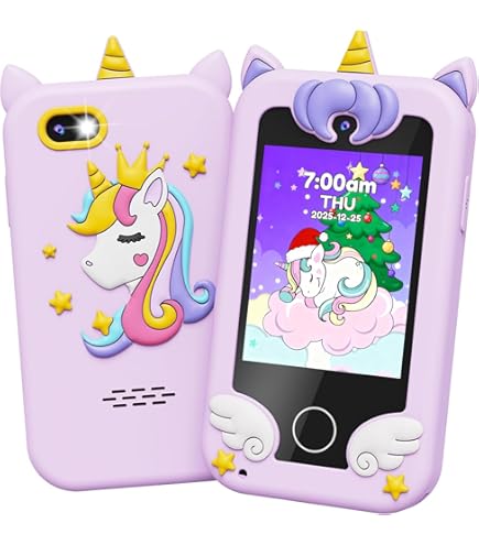 Kikapabi Kids Smart Phone - Toddler Touchscreen Toy with HD Dual