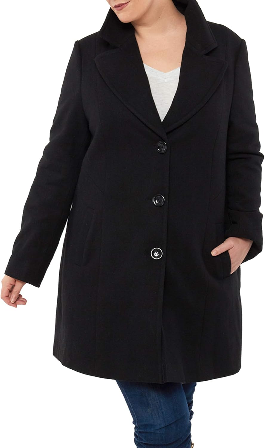 plus size walking coat