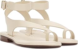 Vince Camuto Women's Liba Flat Sandal, Panna