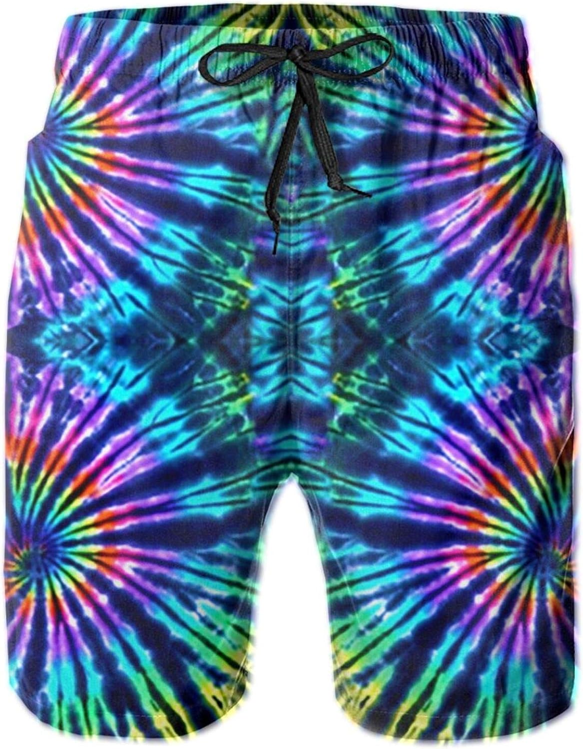 Jreergy Mens Beach Shorts Tie Dye Perfection Swim Trunks Quick Dry