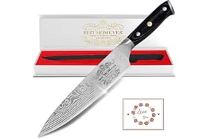 Mothers Day Gifts from Daughter Son, 8" Pro German 1.4116 Chef Knife, Birthday Gift for Mom, Mother in Law, Stepmother, New M