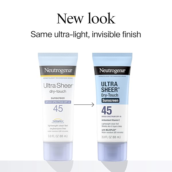 NEUTROGENA ULTRA SHEER DRY-TOUCH SPF 45 SUNSCREEN LOTION, TWO, TWO 3 FL. OZ