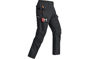 RAPOO Mens Cargo Pants Ripstop Water Resistant Breathable Tactical Hiking Pants with 7 Pockets