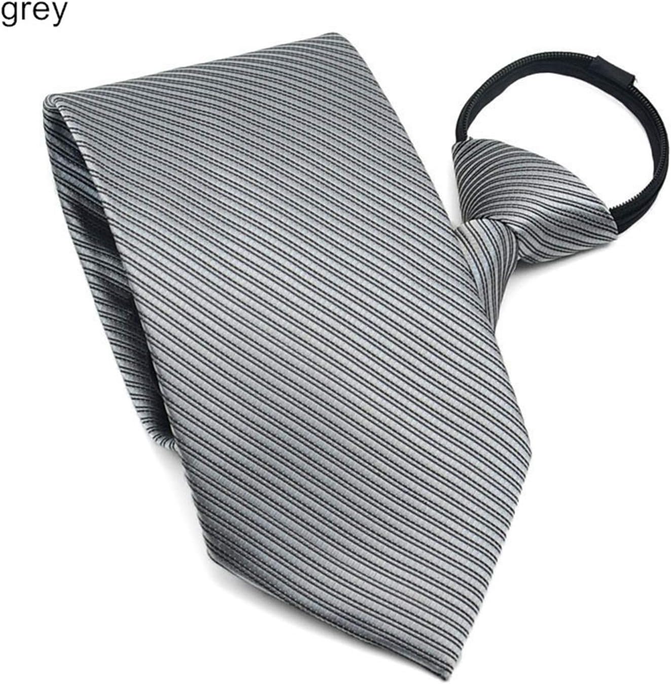 9Cm Zipper Tie Strips Business Necktie Zip Polyester Silk Men'S Neck Ties Wedding Groom Team Neckwear Ready Bow Tie