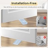Alyvisun 4pk Rubber Door Stoppers Floor Anti-Skid Wedge Lock Retainer Stackable view 3