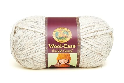 Lion Brand Wool Ease Thick Quick Yarn 402 Wheat - 