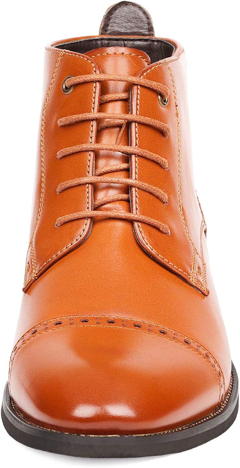  | Bruno Marc Men's Dress Ankle Boots Cap Toe Oxford Boot | Oxford & Derby
