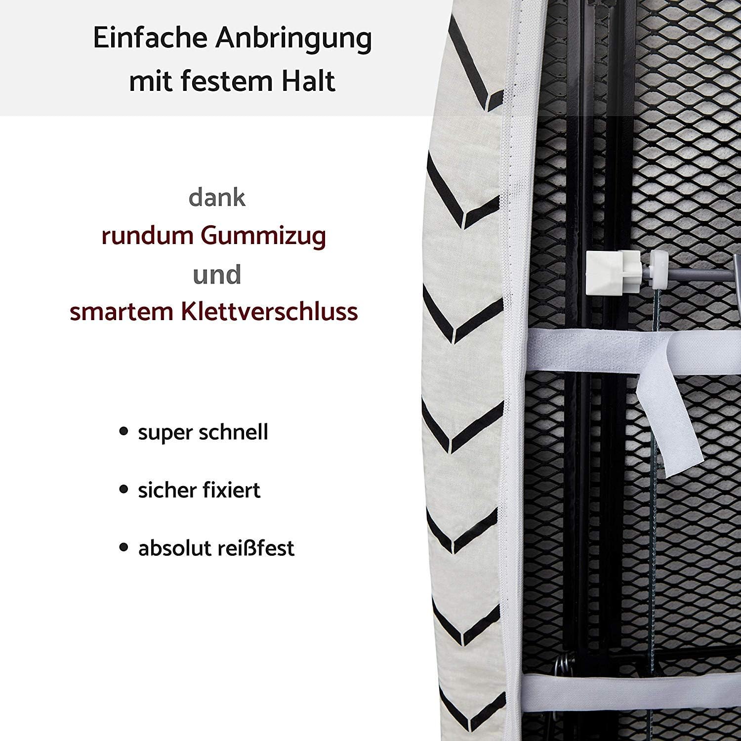 Nobrand Ironing Board Cover 1x40 For Steam Iron Made Of 100 Cotton With Extra Thick Padding Including Ironing Cloth Ironing Tips Elastic Band And Smart Velcro Fastener Home Kitchen Irons Steamers