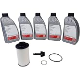 DSG Service Kit 6 Speed Dual Clutch Transmission Fluid + Filter + Seals FEBI for VW &amp; for AUDI Select Models