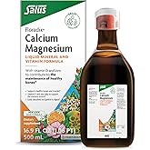 Floradix Calcium Magnesium Liquid Mineral & Vitamin Formula - Bone Support Supplement with Calcium, Magnesium, Vitamin D & Zinc - Vegetarian & Non-GMO - 16.9 fl oz