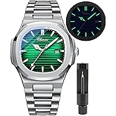 Gosasa Fashion Men's Watches Date Business Watch Stainless Steel Luxury Style Luminous Quartz Waterproof Analog Display Male Wristwatch