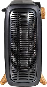 Russell Hobbs 1.8kW Electric Heater Retro Wood Effect Black RHRETHFH1001WDB view 9