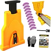 Chainsaw Sharpener Universal Chain Saw Blade Sharpener Kit | Portable Chainsaw Sharpener Tool for 12''-22'' Chain Saws with 10 Sharpening Stones, Quick Sharpening and Easy to Use