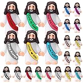 Bememo 25 Pcs Little Jesus Figures Original Design Mini Jesus Figures Toys to Hide and Seek Sunday School Baptism Share Gifts Stuffers Religious Party Favors