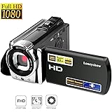 Camera Camcorder HD 1080P 24MP 16X Digital Zoom Video Camera Infrared Night Vision Handy Camera with 3.0" LCD and 270 Degree Rotation Screen for Novice(Black)