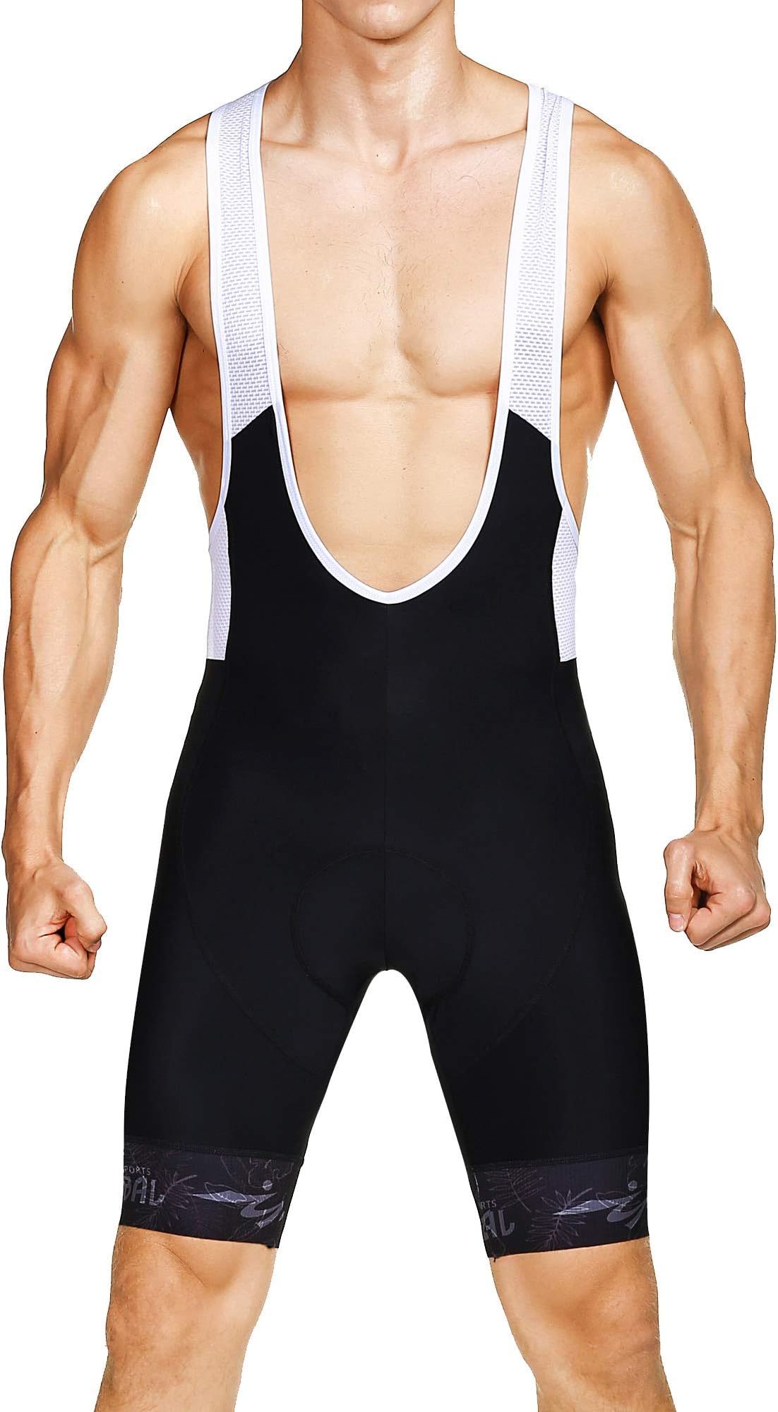 MUCUBAL Men's Cycling Bib Shorts with 3D Breathable Pad Bike Bibs Padded Bike Half Pants Tights shorts