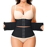 Nebility Waist Trainer for Women Corset Shapewear Tummy Control Segmented Waist Cincher Postpartum Faja Body Shaper