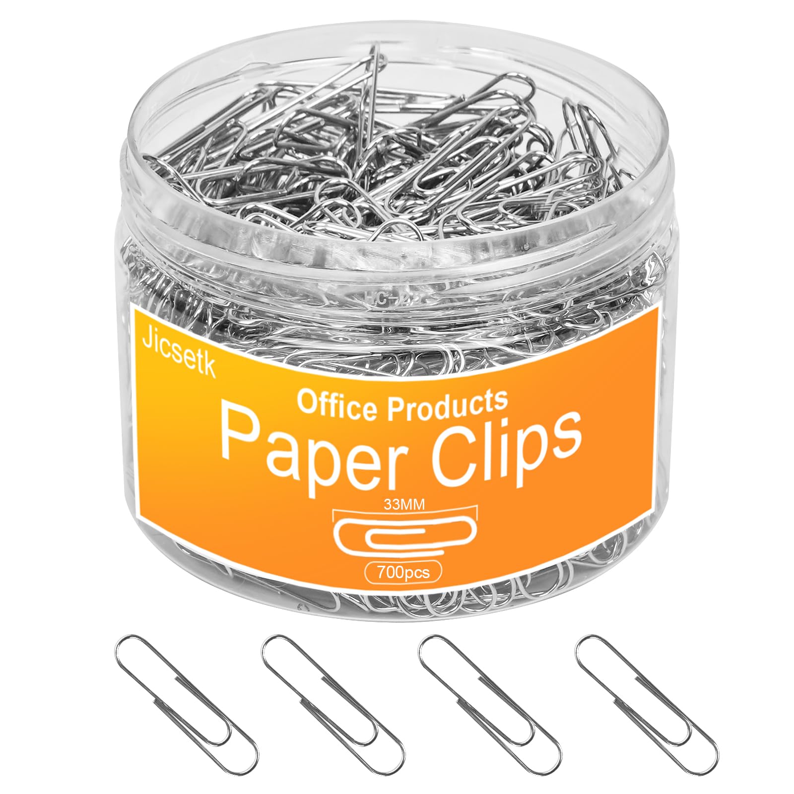 Photo 1 of Medium Paper Clips,Paper Clip Medium Size,700 Pcs Clips Office Supplies for Paperwork Ideal for Home, School and Teacher Supplies.