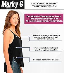 Marky G Apparel Women's Casual Loose Flowy Tank