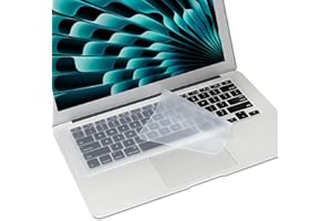 ProElife 2 Sheets Universal Silicone Keyboard Cover for 13''-14" Laptop Notebook, 12.68 x 5.2 Inch Transparent 0.05MM Ultra T