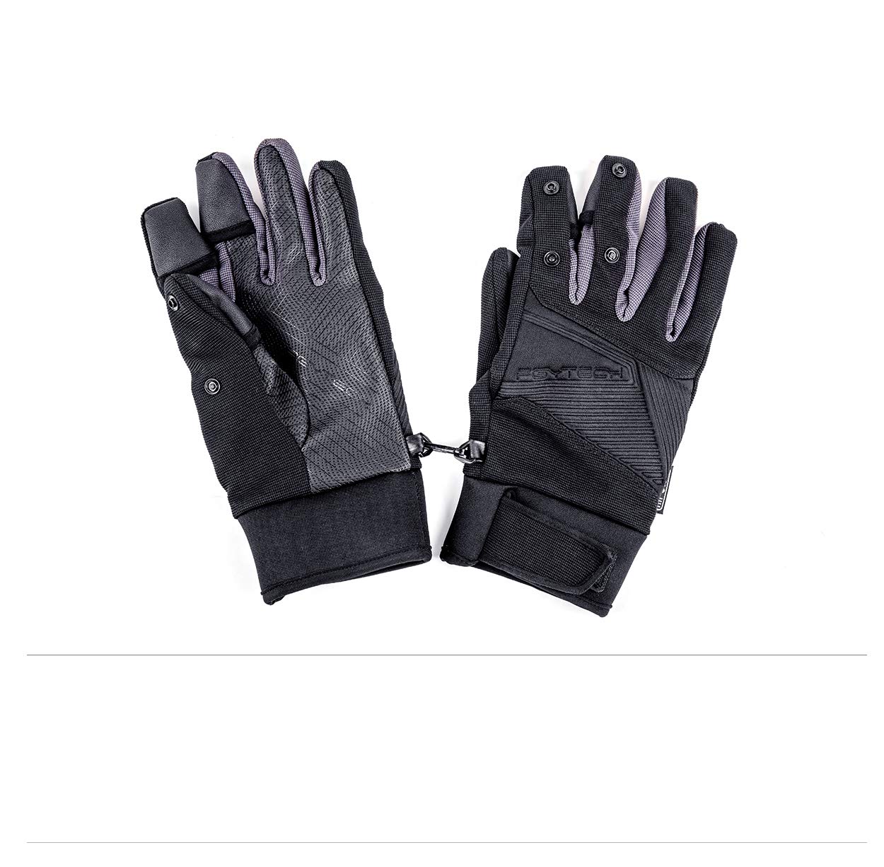 PGYTECH Photography Gloves Winter Touchscreen Gloves, Windproof Waterproof Thermal Thick Gloves, Skiing Running Cycling Driving Photography Outdoors Gloves for Mavic Mini 2/Mavic Mini/Mavic Air 2 (XL), black and grey
