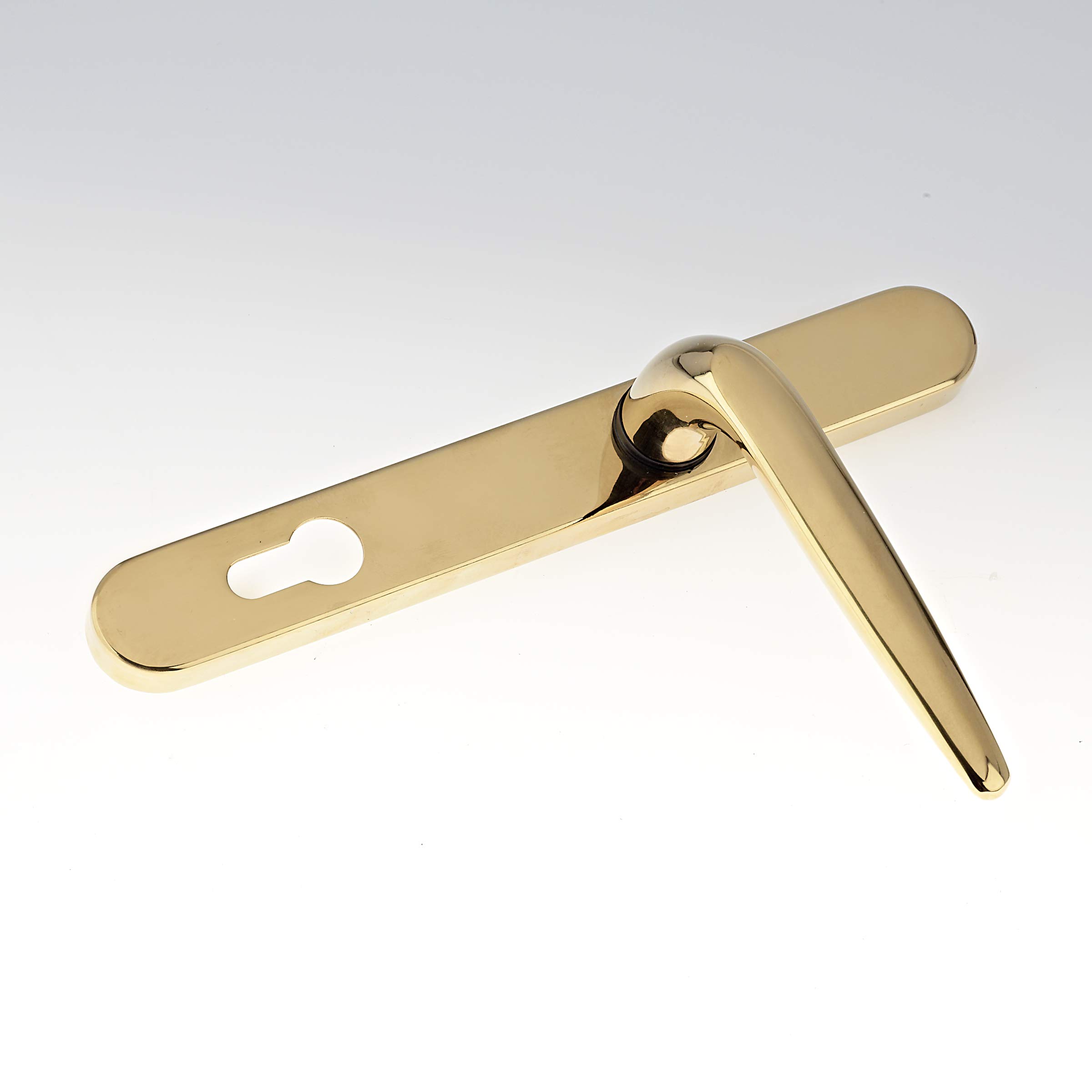 Yale Essentials Long Backplate Door Handle - Gold — image 1