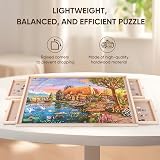 Ruication Jigsaw Puzzle Board 75x53 cm 4 Drawers 1000-Piece Working Surface view 5