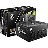 MSI MAG A650GL, Fully Modular Compact Gaming 650W Power Supply, 80+ Gold, ATX PSU, 10 Year Warranty