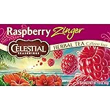 Celestial Seasonings Raspberry Zinger Herbal Tea, 20 Count