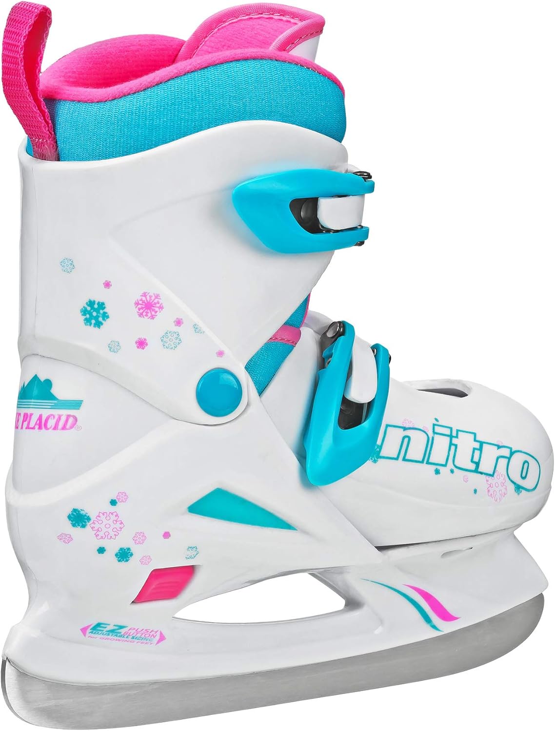 Lake Placid Girls Nitro 8.8 Adjustable Ice Skates : Sports & Outdoors