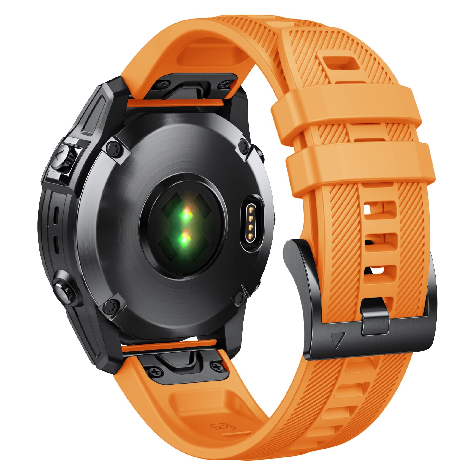NotoCity 22mm Quick Fit Strap for Garmin Fenix 5/Fenix 5 Plus/Fenix 6/Fenix 6 Pro/Fenix 7, Soft Silicone Replacement Band for Garmin Forerunner 935 Band 945/955/754/Approach S60/S62