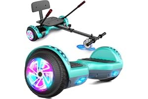 CBD Hoverboard for Kids, Upgraded Hoverboard Bluetooth Speakers & LED Light- 6.5" Tires Dual Powerful Motor Hoverboards All Road - Large Battery Hover Board UL2272 Certified Great Gift- Blue