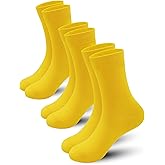PERSOON Viscose Bamboo Kids Crew Socks – Soft Vibrant Casual Length Fashion Socks for Boys and Girls 3 Pairs