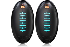 DEFENDY Hand Warmers Rechargeable, 2024 Newest 2 Pack Temperature Electric Portable Heater Football Shape Hand Warmer, Quick Charge Portable Hand Warmer Gift for Christmas Outdoors/Hunting/Golf/Camping
