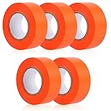 MOWPOG 5 Pack Orange Flagging Marking Tape, 1" x