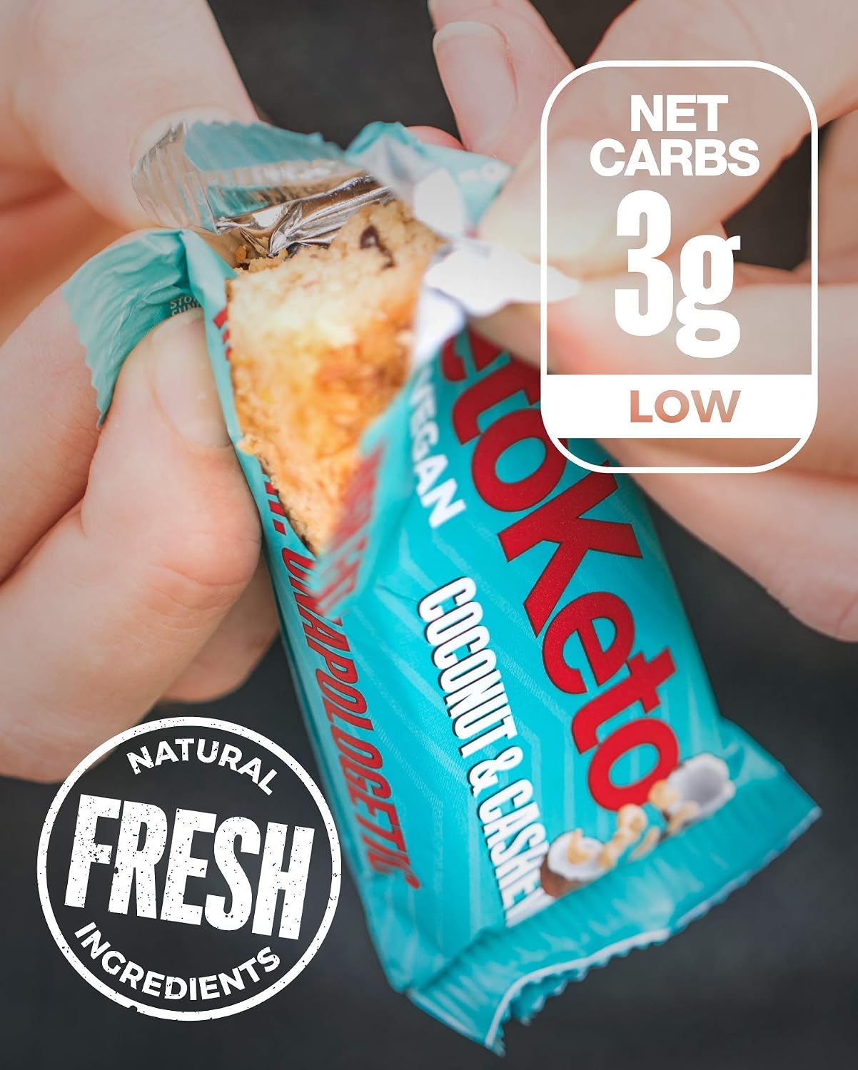 Keto Keto Bars 12 x 50g Keto Snacks Weight Loss - Image 3