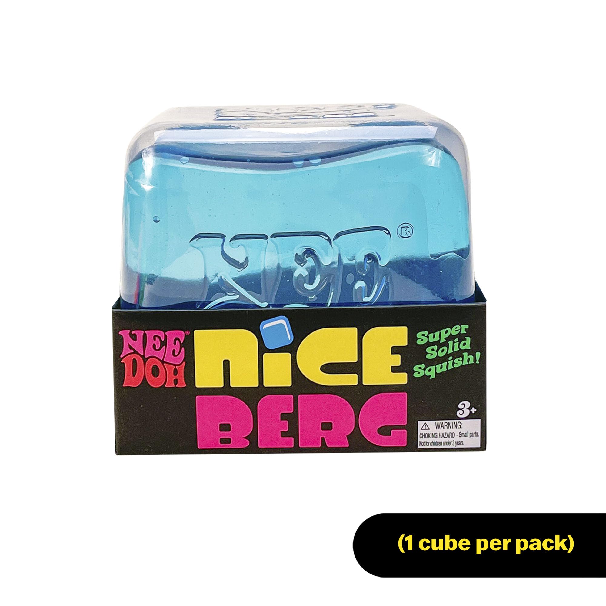 Schylling NeeDoh Nice Berg - Giant NeeDoh Nice Cube - Sensory Squeeze Toy with a Super Solid Squish - Ages 3 and Up - One Cube