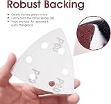 SATC Delta-Triangle Sanding Sheets 93mm 60 Pcs 6-Hole Sandpaper view 5