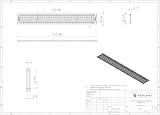 Vodaland DN100 Galvanised Steel Grating 1m view 3
