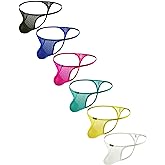 iKingsky Men's Lace See Through G-String Underwear Soft Breathable Thong Sexy Low Rise Pouch Y-back Under Panties