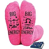 FestiVibe Zodiac Birthday Gifts - Astrology Constellation Horoscope Fuzzy Space Galaxy Socks for Women Teen Girls