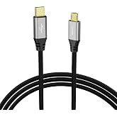 USB C to Micro USB Cable, Micro USB Android Charger Cord, 0.6ft/7.2inch | USB 2.0 480Mbps, Braided, Gold-Plated Connectors, Compatible with Galaxy S7 S6 J7 Edge Note 5, PS4, Kindle, MP3, Handheld Fan