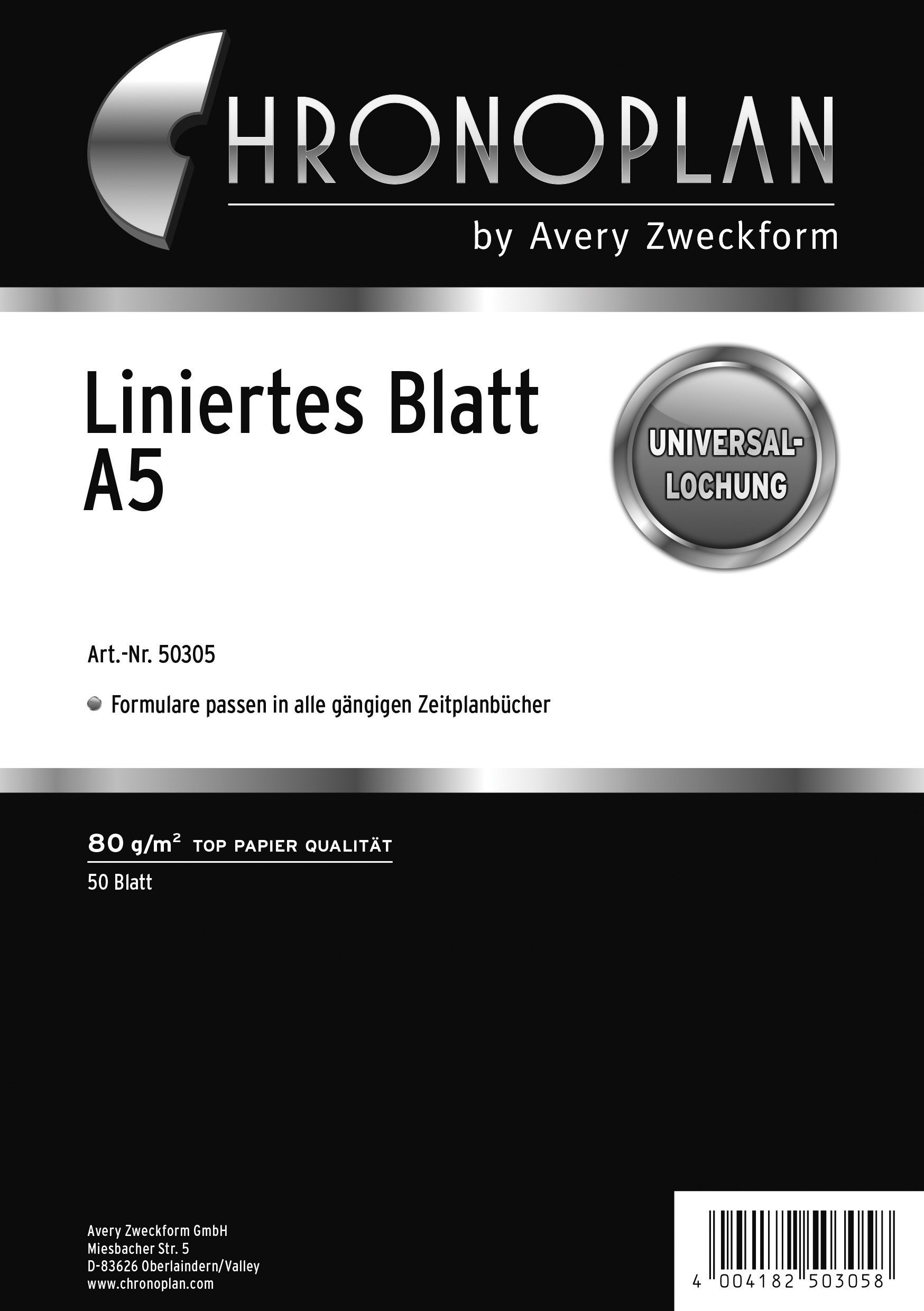 Chronoplan Lined Paper A5 — image 1