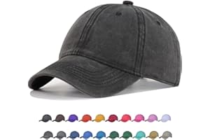 TSSGBL Vintage Cotton Washed Baseball Caps Unstructured Low Profile Adjustable Distressed Dad Hat for Men Women S-M-L-XXL