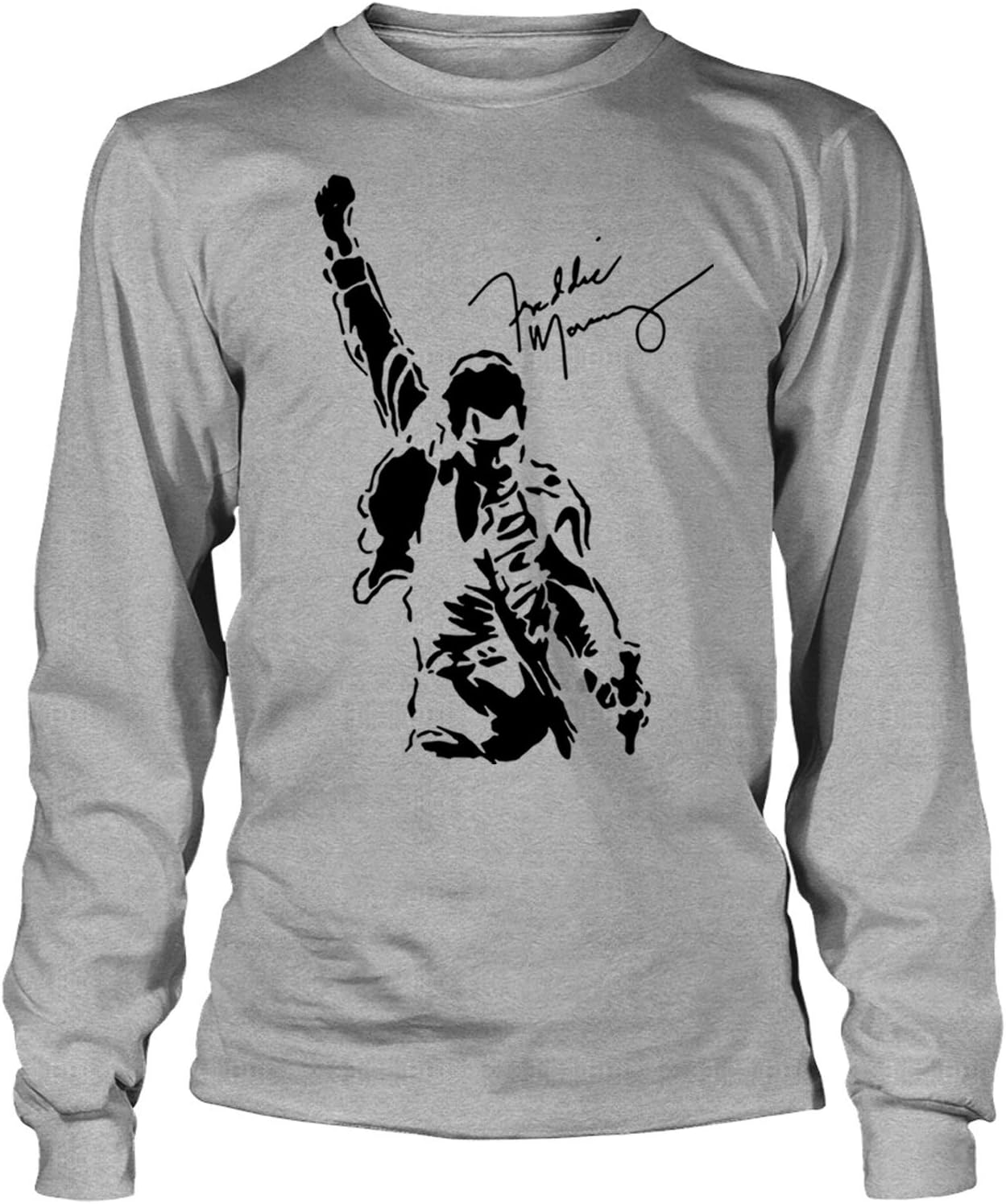 ALABSTORE Freddie Mercury Shirt, Queen Band Shirt - Long Sleeve Tees