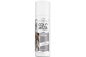 L'Oreal Paris Colorista 1-Day Washable Temporary Hair Color Spray, Silver, 2 Ounce